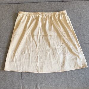 Mancy Fit Cream colored a-line slip skirt